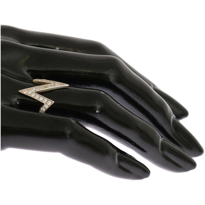 Nialaya Silver Authentic Womens Clear Ring Ring