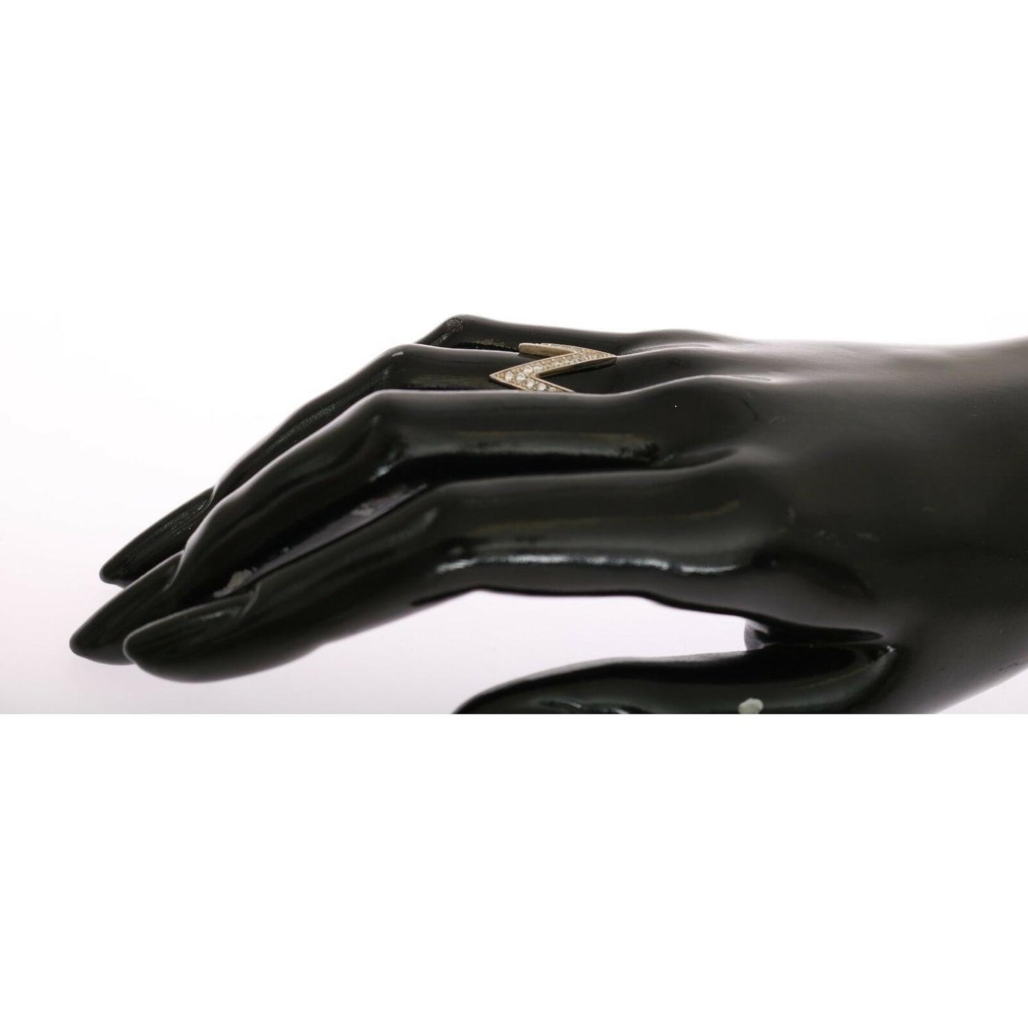 Nialaya Silver Authentic Womens Clear Ring Ring