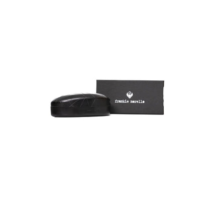 Frankie Morello Black Metallic Men's Sunglass Shield