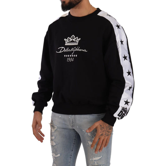 Dolce & Gabbana Elegant Crown 1984 Crewneck Sweater Dolce & Gabbana Dark Gray