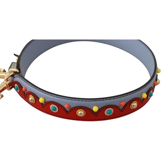Dolce & Gabbana Blue Handbag Accessory Leather Shoulder Strap