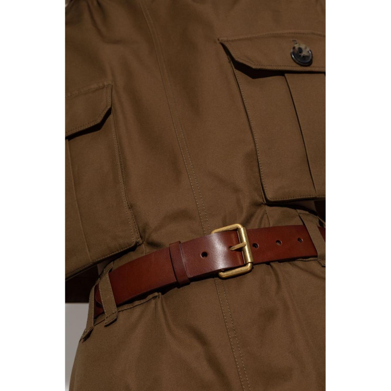 Front view with bag zipped and handles upright.