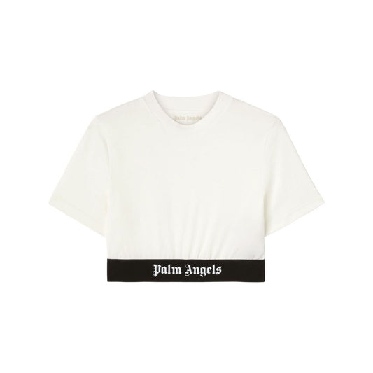 Palm Angels T-shirts and Polos White Topwear Palm Angels White Smoke