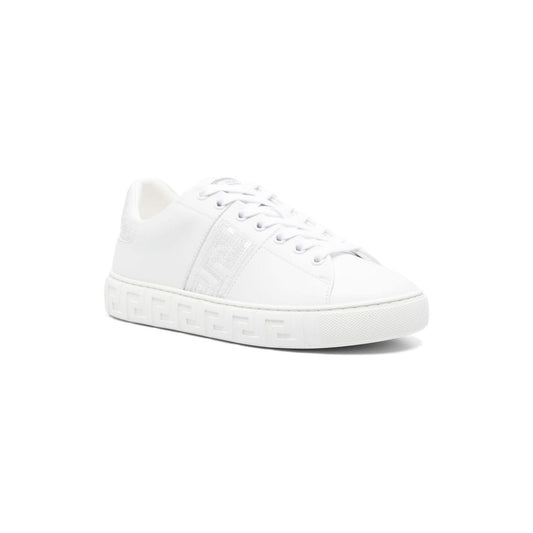 Versace Greca-embellished Sneakers Sneakers Versace White Smoke