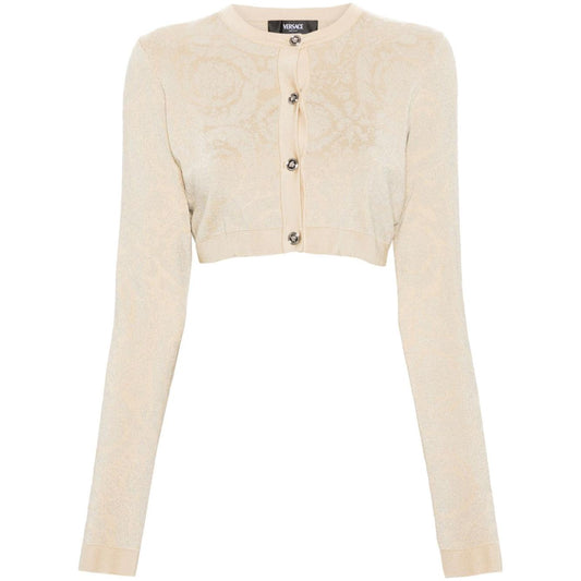 Versace Sweaters Beige Topwear Versace Light Gray