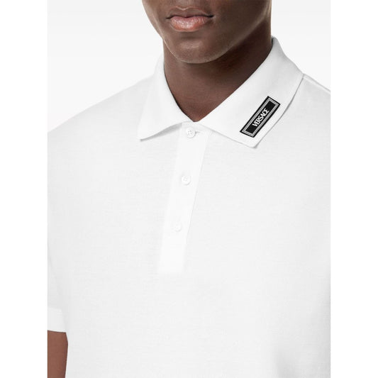 Versace T-shirts and Polos White Topwear Versace White Smoke
