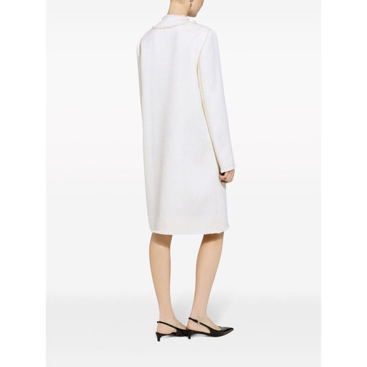 Dolce & Gabbana Coats Cream Jackets Dolce & Gabbana White Smoke