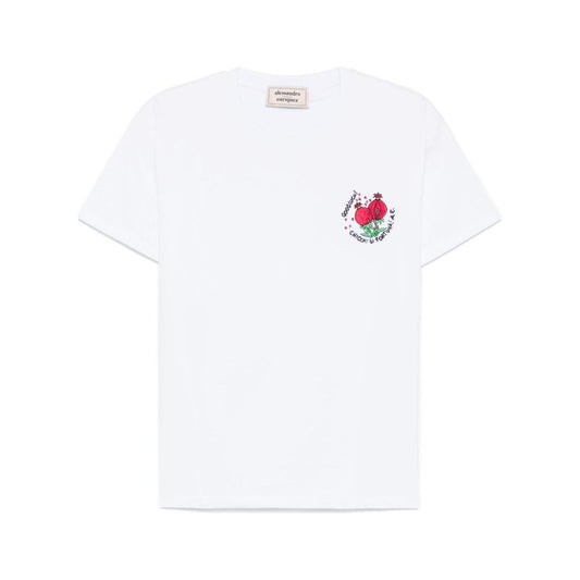 ALESSANDRO ENRIQUEZ T-shirts and Polos White Topwear Alessandro Enriquez White Smoke