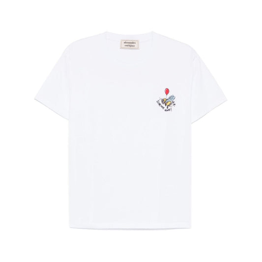 ALESSANDRO ENRIQUEZ T-shirts and Polos White Topwear Alessandro Enriquez White Smoke