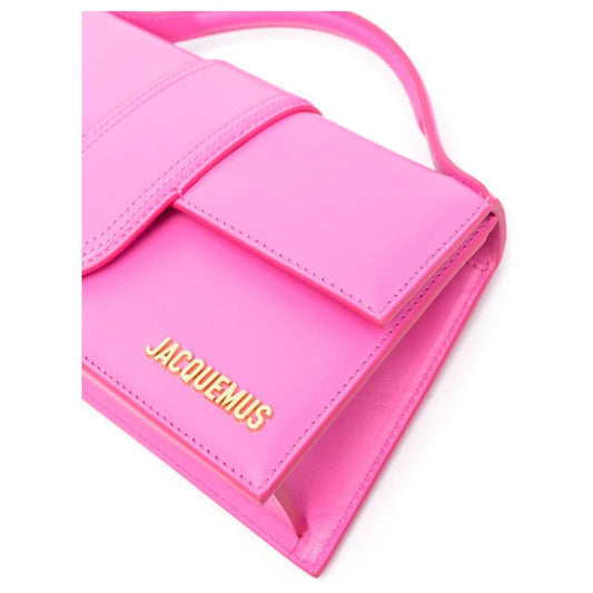 JACQUEMUS Le Grand Bambino Tote Bag in Fuchsia Handbag JACQUEMUS Plum