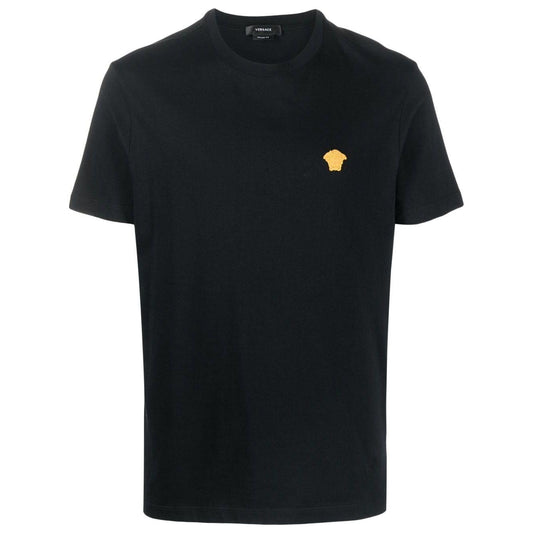 Versace Medusa T-Shirt in Black Topwear Versace Black