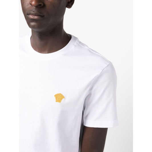 Versace Medusa Head patch T-shirt Topwear Versace White Smoke