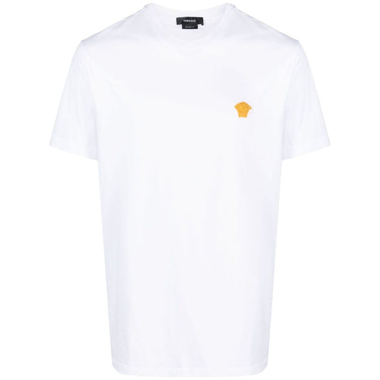 Versace Medusa Head patch T-shirt Topwear Versace White Smoke