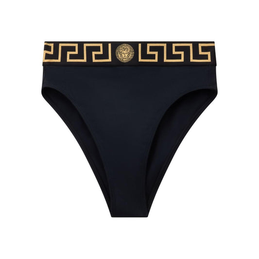 Versace Bikini bottoms with logo band Beachwear & underwear Versace Black