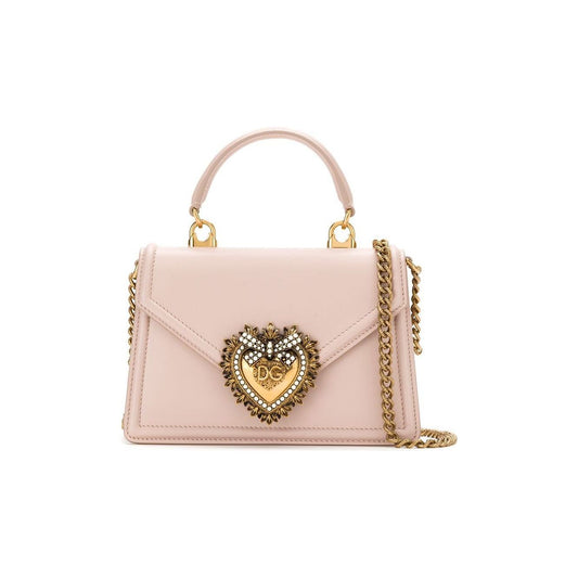 Dolce & Gabbana Small Devotion bag in smooth calfskin Handbag Dolce & Gabbana Light Gray