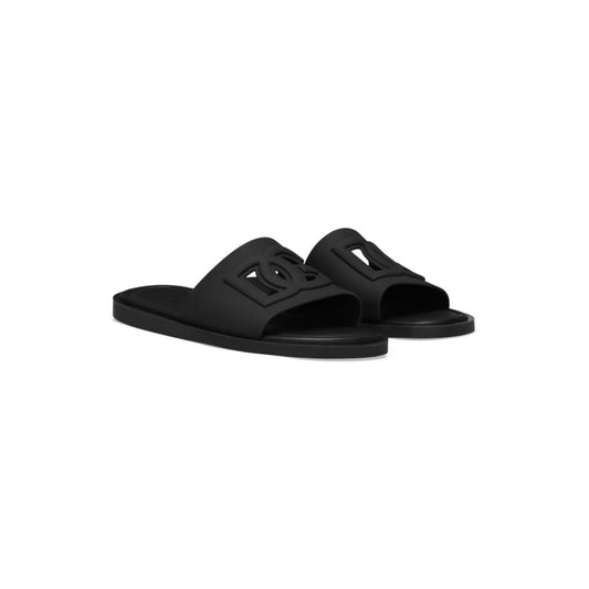 Dolce & Gabbana embossed logo flip-flops Sandals Dolce & Gabbana Black
