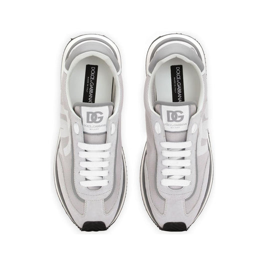 Dolce & Gabbana DG cushion sneakers in mixed materials Sneakers Dolce & Gabbana Light Gray