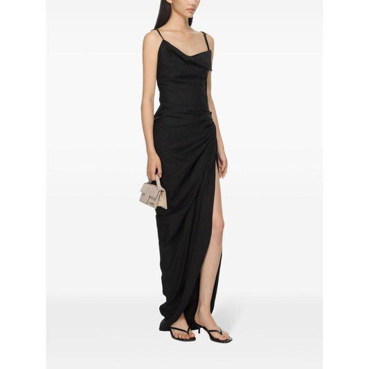 JACQUEMUS Dresses Black Dresses JACQUEMUS White Smoke