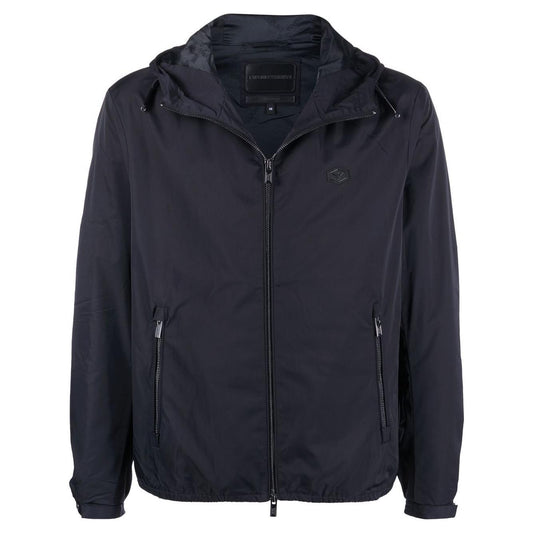 Emporio Armani water-repellent hooded jacket Jackets Emporio Armani Dark Slate Gray