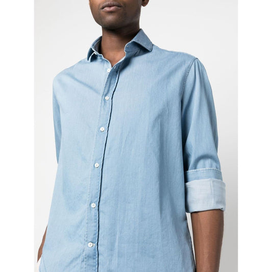 Brunello Cucinelli Shirts Clear Blue Shirts Brunello Cucinelli Light Gray