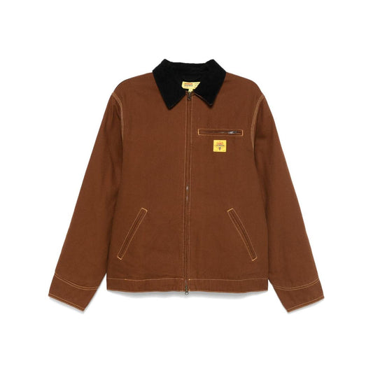 ICECREAM Cotton Canvas Men Jackets Brown Jackets Icecream Saddle Brown