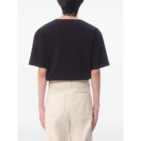 Valentino T-shirts and Polos Black Topwear Valentino Misty Rose