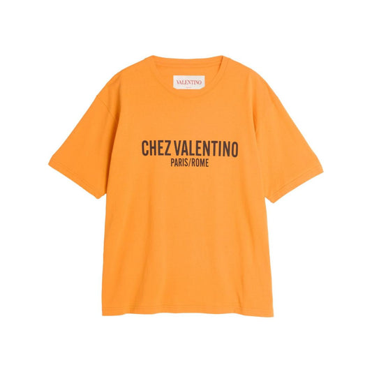 Valentino T-shirts and Polos Orange Topwear Valentino Sandy Brown