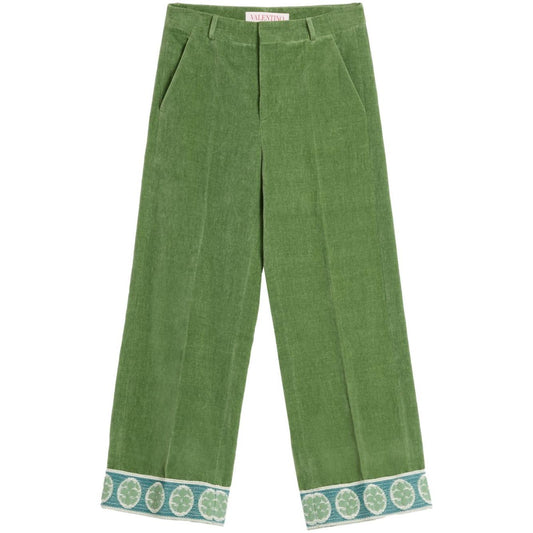 Valentino Trousers Green Trousers Valentino Dim Gray
