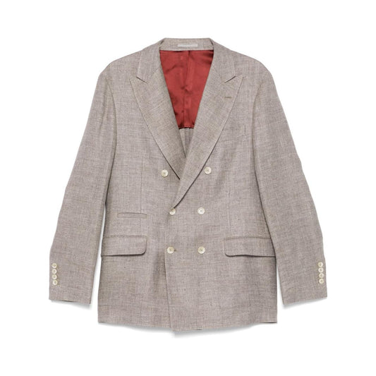 Brunello Cucinelli Jackets Brown Jackets Brunello Cucinelli Dark Gray