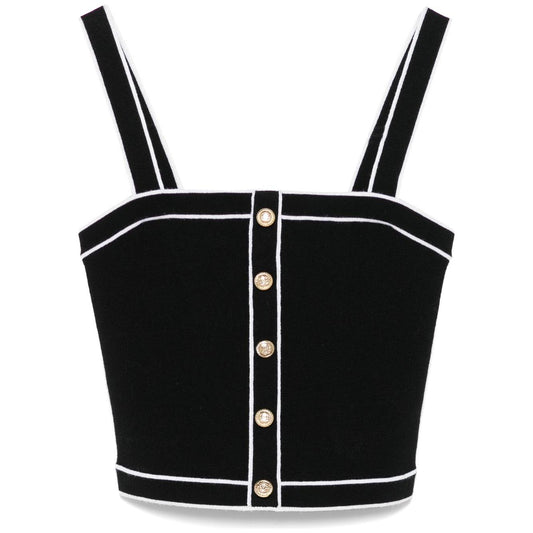 Alice + Olivia Top Black Topwear Alice + Olivia Black