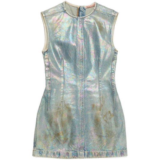 Acne Studios coated denim dress Dresses Acne Studios Dark Gray
