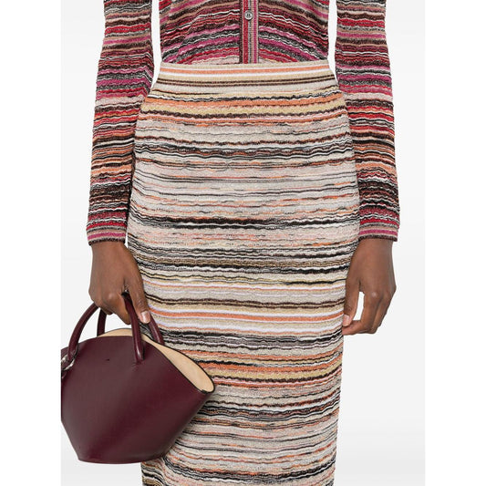 Missoni Midi Lamé Skirt Skirts Missoni Light Gray