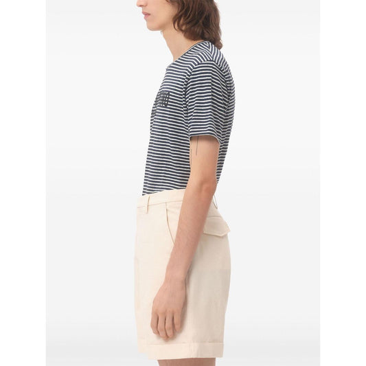 Valentino Chez Valentino striped jersey T-shirt Topwear Valentino White Smoke