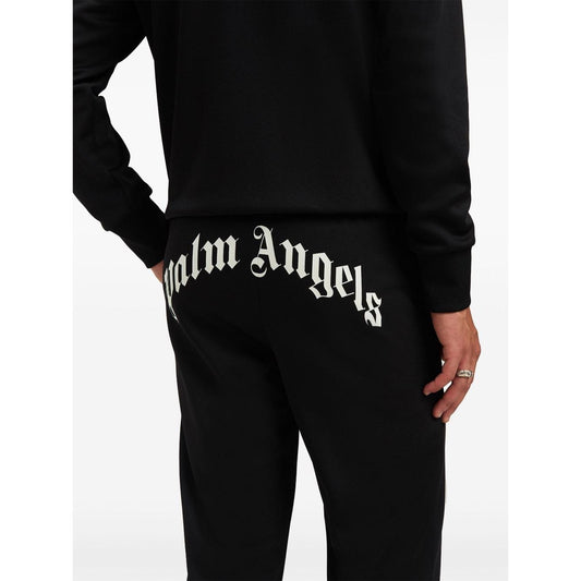 Palm Angels curved logo track pants Trousers Palm Angels Black