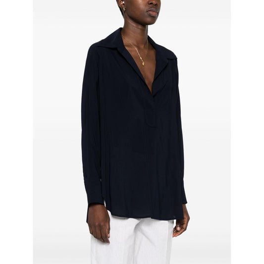 Alberto Biani georgette blouse Shirts Alberto Biani White Smoke