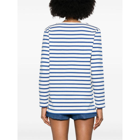 Valentino striped T-shirt Topwear Valentino Dark Slate Gray