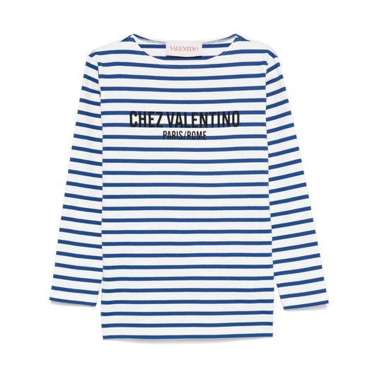 Valentino striped T-shirt Topwear Valentino Lavender