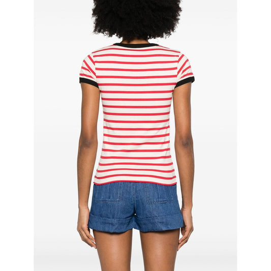 Valentino striped T-shirt Topwear Valentino Dark Slate Gray