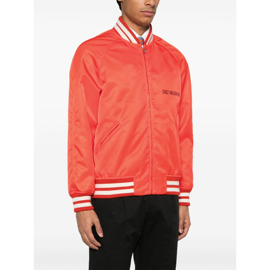 Valentino chez Valentino-print bomber jacket Jackets Valentino White Smoke