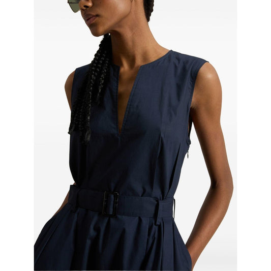 Woolrich Sleeveless dress in pure cotton poplin Dresses Woolrich Black