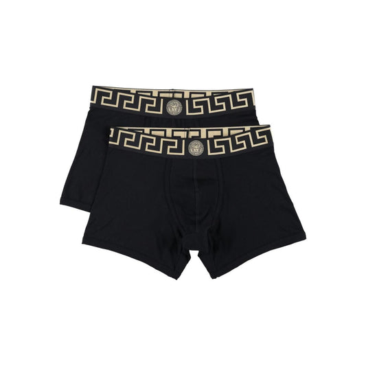 Versace Greca Border long boxers Beachwear & underwear Versace Black