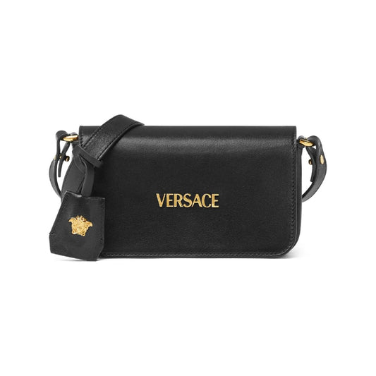 Versace tag mini bag Clutches Versace Dark Slate Gray