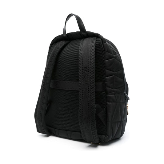 Versace logo-lettering backpack Backpacks Versace Black