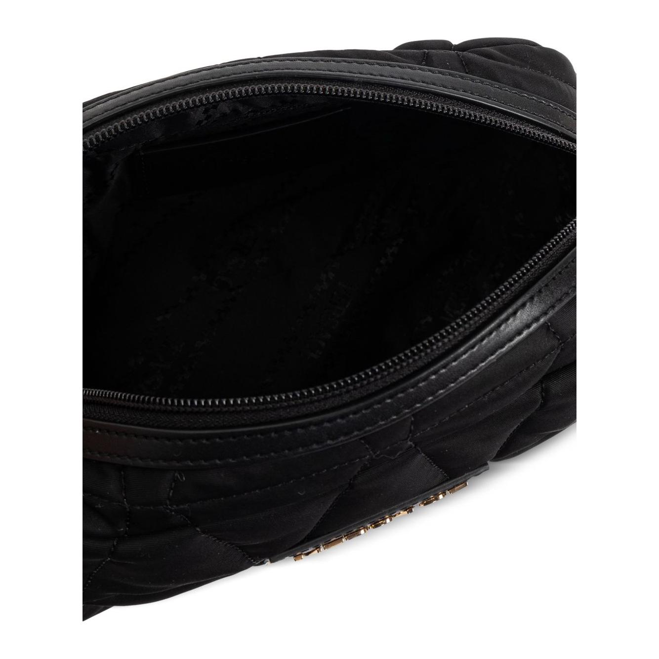Front view with bag zipped and handles upright.
