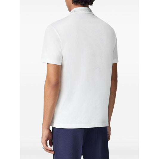Versace Medusa embroidered polo Topwear Versace Lavender