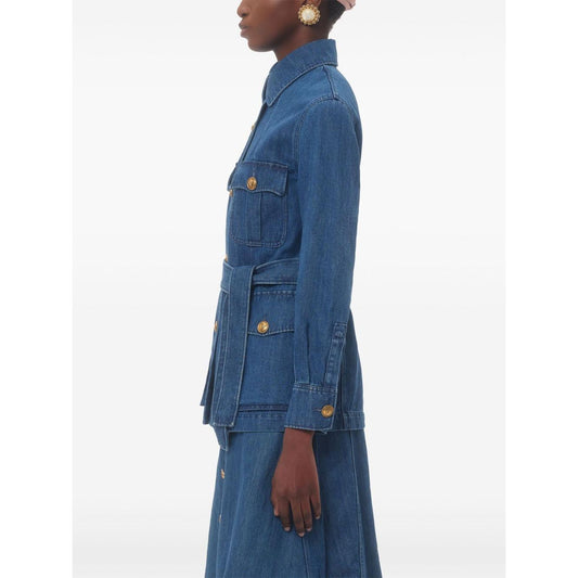 Valentino Sahariana denim jacket Jackets Valentino White Smoke