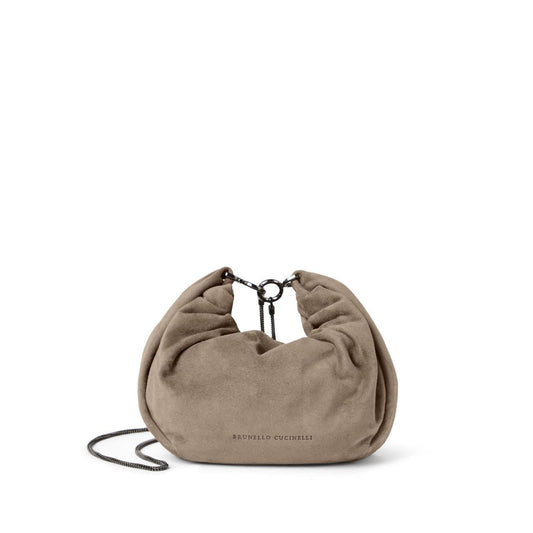 Brunello Cucinelli Suede Brioche Hobo bag