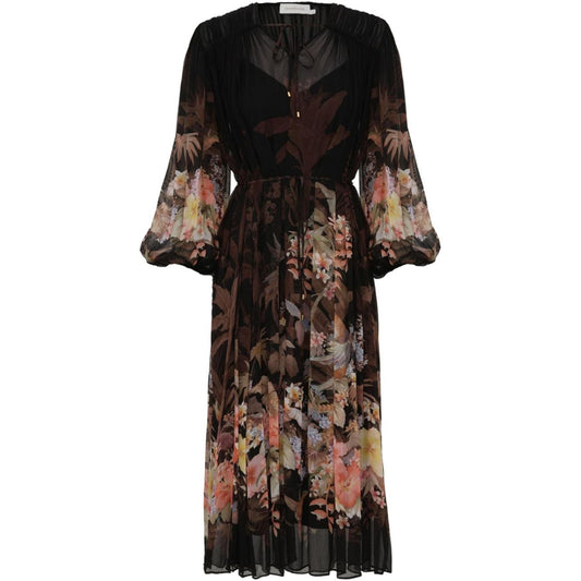 Zimmermann Illuminate Drawn Sheath Dress Dresses Zimmermann Black