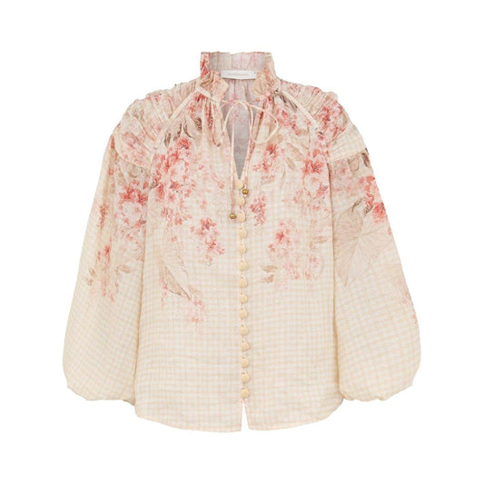 Zimmermann Illuminate blouse Shirts Zimmermann Light Gray