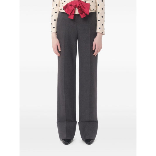 Valentino Trousers Grey Trousers Valentino White Smoke
